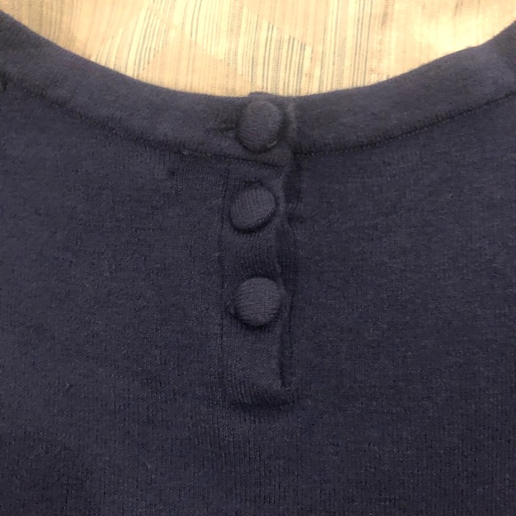 Navy Blue cap sleeve sweater - Picture 3 of 5